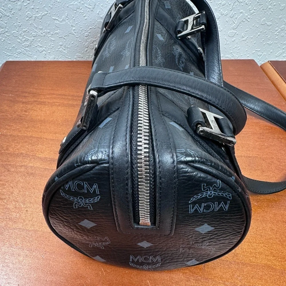 MCM VISETOS BARREL SHOULDER BAG